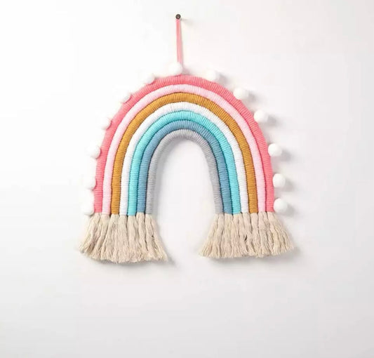 Different colors Handmade Rope Rainbow Wall Hanging / Nursery Decor