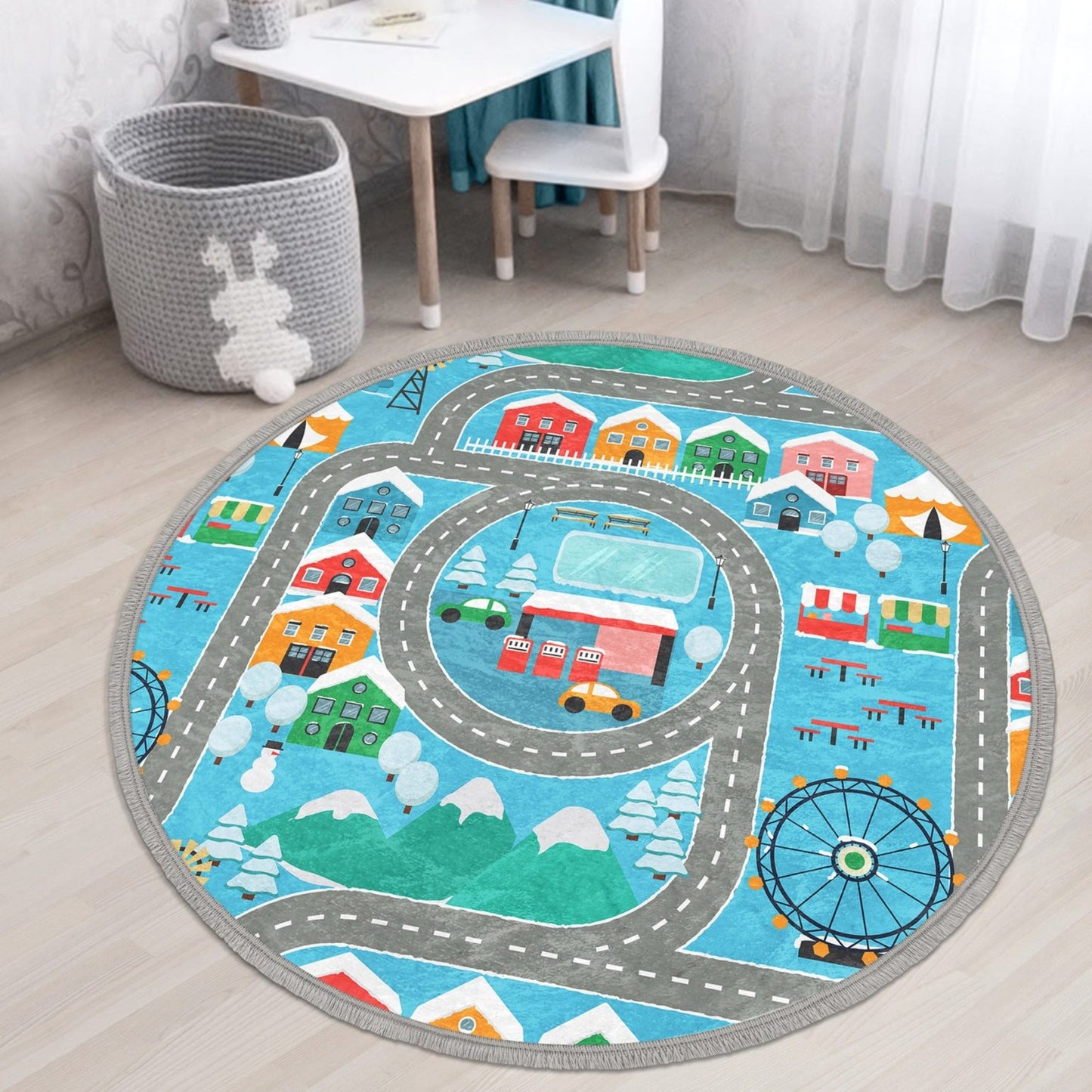 Cars/Road Nursery/Kids rug (multiple sizes)