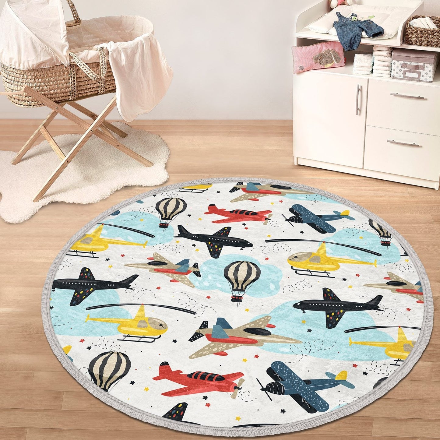 Airplane Nursery/Kids room rug (multiple sizes)