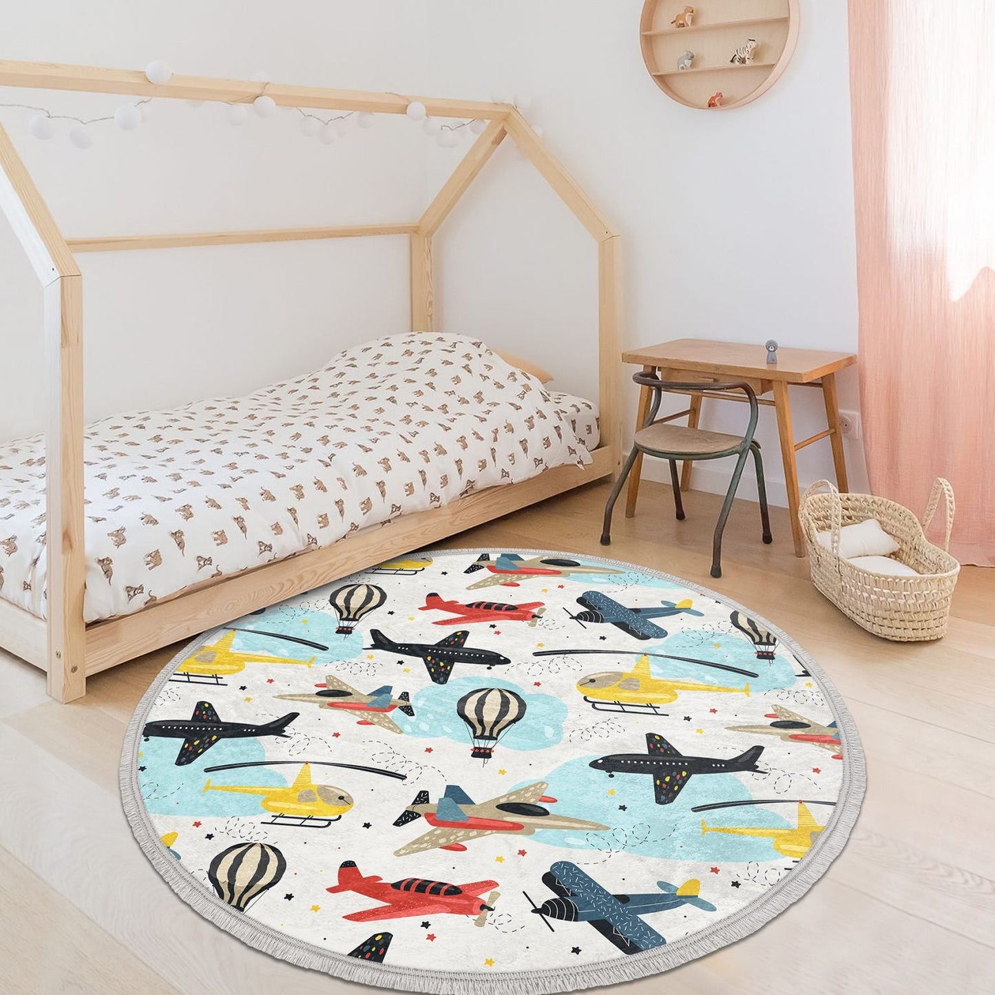 Airplane Nursery/Kids room rug (multiple sizes)