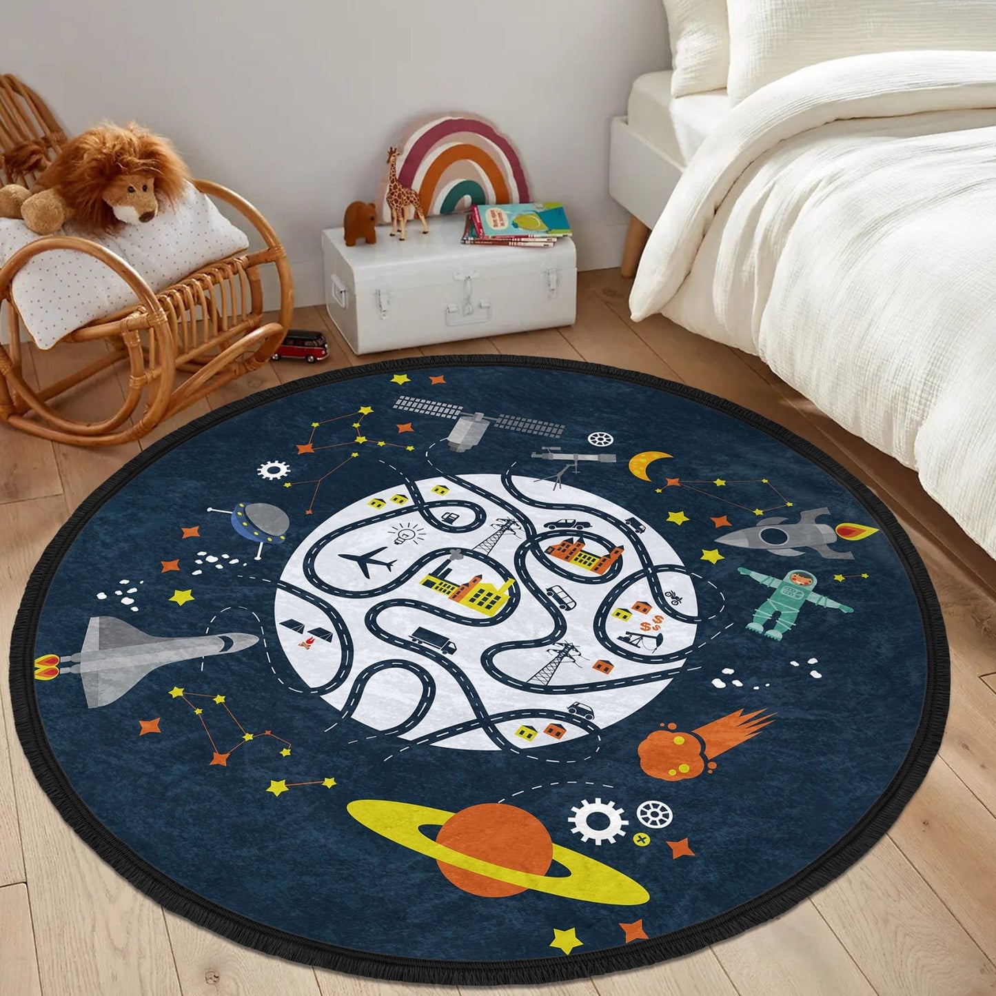 Universe/Space Nursery/Kids room rug (multiple sizes)