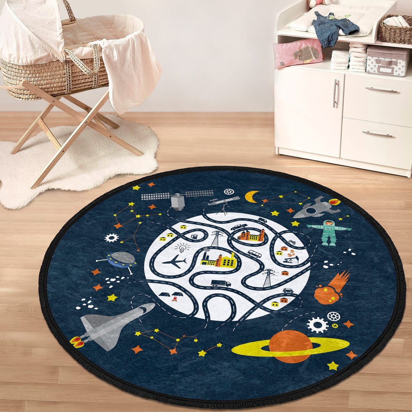 Universe/Space Nursery/Kids room rug (multiple sizes)