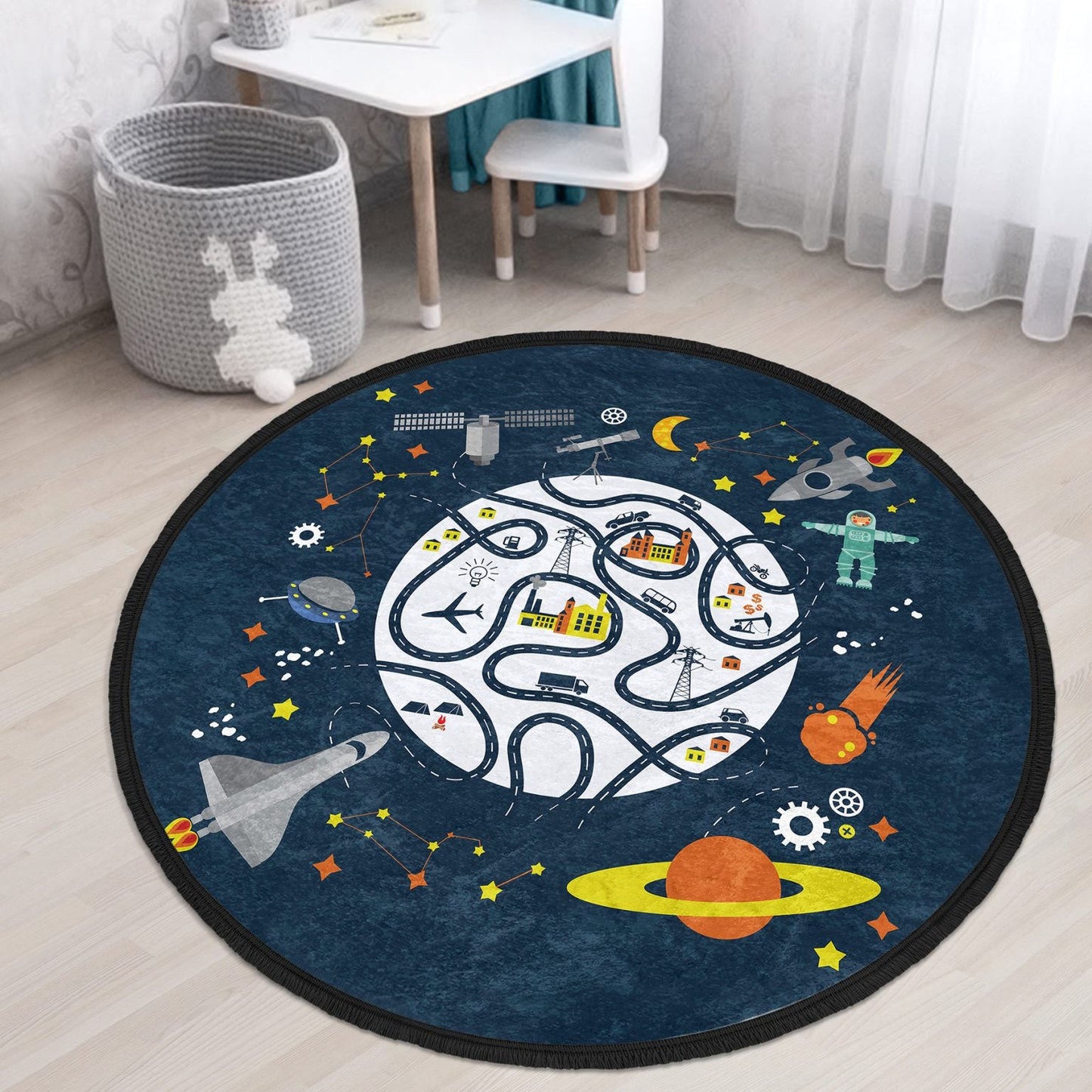 Universe/Space Nursery/Kids room rug (multiple sizes)