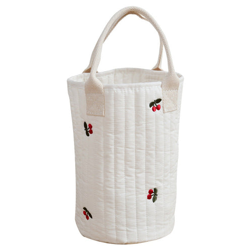 Baby Embroidered Pattern Baby Bottle Storage Mommy Handbag With