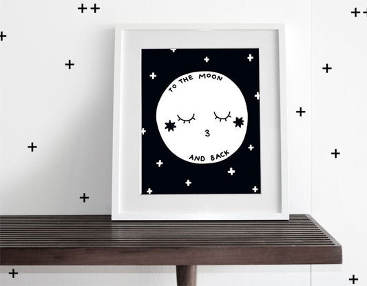 To The Moon & Back Wall Art